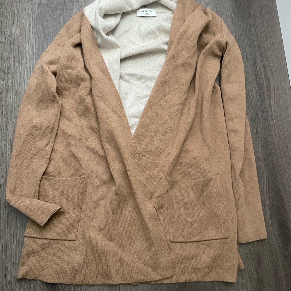 Babaton Camel Open Front Blazer XS